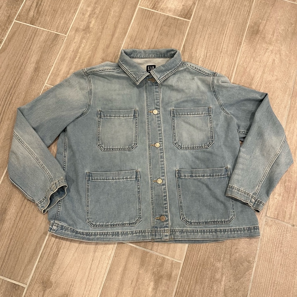 Gap Jean Jacket Women’s Size XXL Light Blue Denim